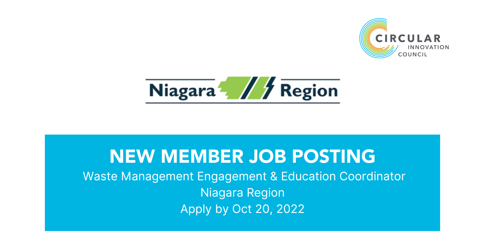 Niagara Region Job Posting - Circular Innovation Council