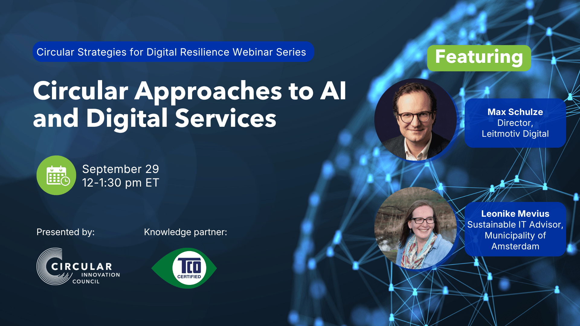 Webinar Registration Payment - Circular Approaches to AI and Digital Services: Tackle Escalating Operating Costs