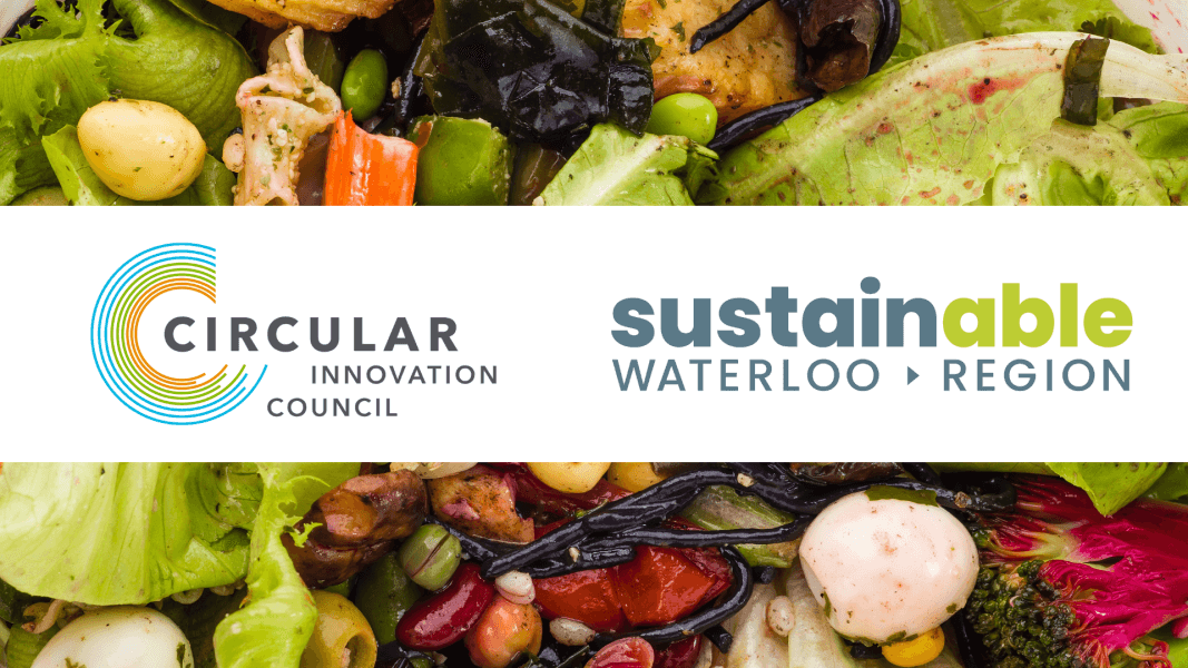 CIC and SWR logos against a food waste background